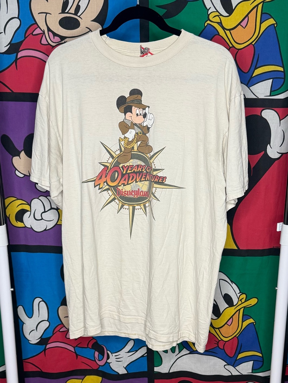 Vintage Disneyland Indiana Jones 40 Years of Adventure Tee
